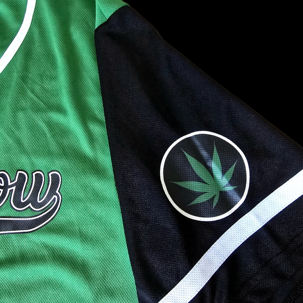 Death Row Records Green Black Baseball Jersey #91 Men's L Hip Hop Rap 2XL - Picture 6 of 15